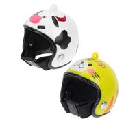 ifundom Casco Divertido y Compacto para Mascotas, diseño Original y liviano en Material PP, protección Solar y Lluvia para Aves pequeñas, Paquete de 2 Piezas