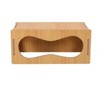 ifundom Casita para Cobayas y Hámsteres de Madera Maciza Túnel Doble 22X11X10 CM Escondite Ventilado y Fresco para Roedores Juguete y Refugio para Pequeños Animales