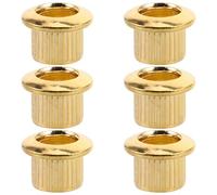 ifundom Casquillos Metálicos Semicerrados para Clavijas de Afinación de Guitarra 6 Piezas Doradas Anillos de Montaje para Estabilizadores Accesorios para Reparación y Mejora de