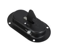 ifundom Cerradura Electrónica para Puerta de Gabinete y Puerta de Remolque, Metal Negro Oval Ergonómico Fabricación de Precisión y Alta Fiabilidad para Uso Industrial y Exterior