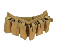 ifundom Cinturón Porta Cerveza 6 Latas Ajustable Algodón Marrón Resistente para Camping Senderismo Barbacoa Fiestas al Aire Libre