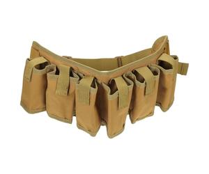 ifundom Cinturón Porta Cerveza 6 Latas Ajustable Algodón Marrón Resistente para Camping Senderismo Barbacoa Fiestas al Aire Libre