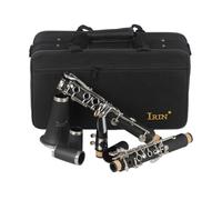 ifundom Clarinete Bemol para Principiantes y Estudiantes, Modelo In560 de Baquelita Negra Reposadedos Ergonómico, Juego Completo para Música de Concierto y Orquesta