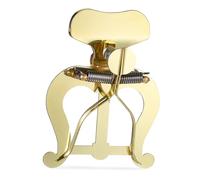 ifundom Clip Para Partitura De Trombón Metálico Color Dorado, Portapartituras Plegable Ligero y Compacto Para Banda De Marcha, Soporte Resistente Para Partituras y Accesorios Musicales