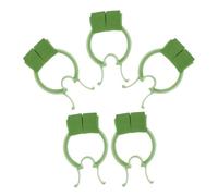 ifundom Clips Nasales de Plástico Verde para Corrección Nasal y Mejora Función Pulmonar, Espuma Eva y Pom, 5 Unidades para Entrenamiento Respiratorio y Emergencias