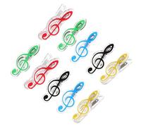 ifundom Clips para Libros de Música Paquete de 10 Soporte para Notas Musicales Diseño Elegante Y Simple Resistente al Desgaste para Partituras