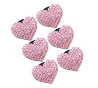 ifundom Clips para Rejilla de Ventilación de Coche 6 Piezas Difusor de Aroma Forma de Corazón Rosa Gemas de Imitación Accesorio Decorativo para Salida de Aire Delantera Aromaterapia