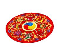 ifundom Cojín Pequeño Bordado Para Cuenco Tibetano De Sonido Budista Almohadilla Práctica Para Meditación y Decoración Religiosa Regalo Para Familiares y Amigos