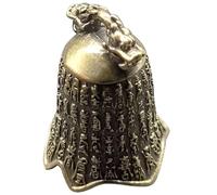 ifundom Colgante de Llavero de Campana Artesanal de Latón Puro, Campana Retro Estilo Chino Antiguo, Tamaño Pequeño, para Manualidades y Decoración de Llaveros, Amuleto de Protección