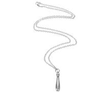 ifundom Collar Colgante de Bolos para Mujer, Cadena Metálica de Aleación Resistente, Diseño Creativo y Moderno, Joyería Casual para Uso Diario, Accesorios Únicos para Entusiastas del Bowling
