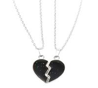 ifundom Collar de Corazón Sensor de Temperatura y Cambio de Color para Mujer, Material de Acero Inoxidable y Aleación de Zinc, Obsequio Adecuado para Navidad y Día de San Valentín