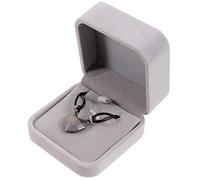 ifundom Collares Magnéticos para Parejas Colgante de Corazón 2 Unidades Cuerda Negra Caja de Terciopelo Gris Joyas a Juego para Novios y Uso Diario