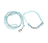 ifundom Collares para Gatos y Perros Correa Ajustable y De Entrenamiento Impresión Floral Divertida Adecuado para Actividades Al Aire