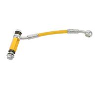 ifundom Conector Adaptador de Extensión para Manguera de Freno Hidráulico de Motocicleta Extensión de Línea de Freno de 15 CM Doble Vía Dorada y Tornillos Accesorio Seguro y Resistente