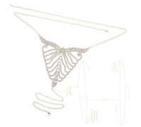 ifundom Conjunto de 2 Bragas Cadena Corporal de Pedrería Dorada Tanga Cadena de Gemas de Imitación para Fiesta y Playa Joyería Corporal Femenina Decorativa