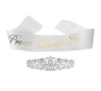 ifundom Conjunto de Banda y Faja de Graduación en Satinado para Fiesta y Decoraciones, Accesorios para Despedida de Soltera y Evento Escolar