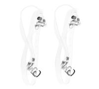 ifundom Cordones Triangulares para Zapatos de Tacón Alto Transparentes Correas Elásticas de Fijación para Tacones Paquete Práctico para Ajuste Seguro y Uso Diario