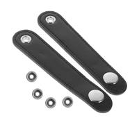ifundom Correas de Fuelle para Acordeón, Doble Capa de Cuero Negro, Broche de Repuesto, Fácil de Transportar, Accesorios