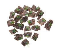 ifundom Corteza Natural Irregular para Reptiles 24 Piezas, Corteza de Árbol Musgo para Terrarios, Sustrato Seguro y Multifuncional Adecuado para Geckos, Camaleones, Tortugas y