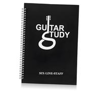 ifundom Cuaderno De Partituras De Guitarra A4 Para Principiantes, Libro De Música Hojas De Cinco Líneas y Cuadrícula De Acordes, Portátil y Resistente Para Práctica y Enseñanza Musical