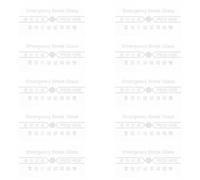 ifundom Cubierta de Cristal Rojo Rompible para Alarma contra Incendios, Vidrio de Repuesto Resistente al Calor para Interruptor Manual, 10 Piezas para Sistemas de Emergencia y Seguridad