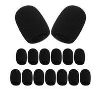 ifundom Cubierta de Espuma para Micrófono de Solapa Pequeña, Parabrisas de Esponja Inalámbrico, 15 Unidades, Protección contra Viento para Micrófonos de Auriculares, Accesorio