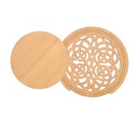 ifundom Cubierta De Orificio De Sonido De Madera Para Guitarras Acústicas Sostenedor De Feedback y Reductor De Sonido Accesorio Práctico y Duradero Para Guitarras Folk Color Natural
