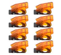 ifundom Cubierta protectora de interruptor de palanca naranja 10 piezas de plástico resistente para áreas de alto tráfico uso industrial y doméstico