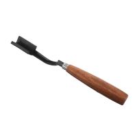 ifundom Cuchillo para Cortar Árboles de Caucho, Herramienta de Injerto de Jardín, Acero y Madera, Negro, Corte de Precisión para Pelar Corteza en Árboles de Caucho y Pinos