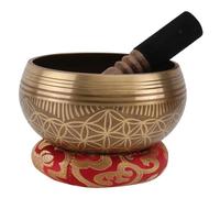 ifundom Cuenco De Meditación Cuenco Tibetano Para Musicoterapia Herramienta De Meditación Para Yoga Tibetano De Color y Variados Adecuado Para Sala De