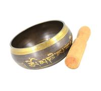 ifundom Cuenco Tibetano De Sonido Compacto y Ligero Para Meditar y Relajarse Con Accesorio Portátil