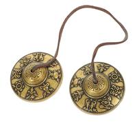 ifundom Cymbal Bell De Cobre Para y Rituales Religiosos Instrumento De Percusión Artesanal Sonido y Duradero Para Prácticas De Yoga y Ceremonias Espirituales