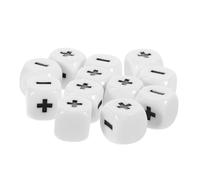 ifundom Dados Acrílicos para Enseñar Matemáticas para Niños, 12 Piezas Esquinas Redondeadas, Accesorios para Juegos de Mesa y Desarrollo de Interés en Cálculo