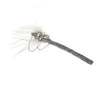 ifundom Diadema de Plumas con Pedrería y Borlas Estilo Años 20 Accesorio para Cóctel y Fiesta Vintage para Mujer Talla Única Joyería Cabello Locos Años 20