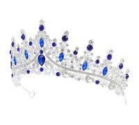 ifundom Diadema de Princesa Gemas de Imitación para Novias y Eventos Formales, Accesorio Cabello Femenino, Dimensiones 16X15.5X7 CM