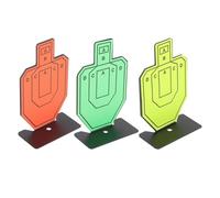 ifundom Diana de Tiro para Entrenamiento de Acero Inoxidable Resistente al Desgaste Set de 3 Tableros Metálicos Cuadrados Práctica para Interiores y Exteriores