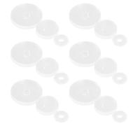 ifundom Discos Transparentes para Evitar Hundimiento y Brindar Comodidad Día de Resina 30 Forma Platillo Volante, Antideslizantes para Pendientes y Piercings de Nariz