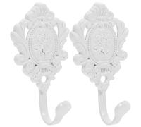 ifundom Diseño de Flores de Rosas de Aleación de Zinc 2 Ganchos para Cortinas Soporte Elegante y Duradero para Colgar Cortinas en Salas y Hoteles