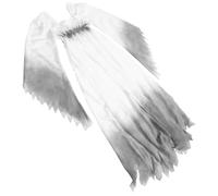 ifundom Disfraz de Novia Fantasma para Mujer Talla M Vestido de Novia Zombie Gótico Blanco de Algodón Disfraz Terrorífico para Fiesta y Halloween