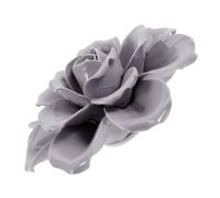 ifundom Escultura Floral de Cerámica 3D para Pared en Rosa Morada 9 CM, Adorno Artesanal para Sala y Dormitorio, Decoración Creativa para Hogar y Oficina