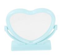 ifundom Espejo de Maquillaje Reflejo Claro, para Dormitorio y Ocasiones Obsequios de Doble Cara, Espejo del Corazón Plástico y Vidrio, Giratorio, Portátil de Sobremesa