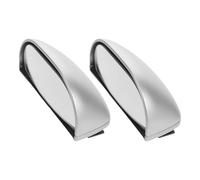 ifundom Espejos de Punto Ciego para Coche 2 Piezas, Espejo Retrovisor Auxiliar Ajustable 360°, Color Plateado, Adhesivo Resistente al Clima para Suv, Camiones y Furgonetas, Mejora