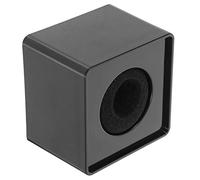 ifundom Estación de Bandera del Micrófono Cuadrada Portátil de ABS Negro Logo Adhesivo Multicolor para Reportaje Profesional y Publicidad