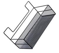 ifundom Estante de Baño Montado en Pared sin Taladro, Cesta de Alambre Negra Grande, Organizador Colgante para Almacenamiento en Baño, Cocina y Dormitorio, Estante Versátil para Toallas