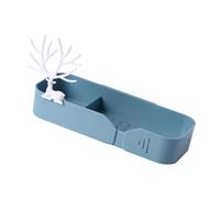 ifundom Estante de de Plástico de Almacenamiento de Pared Diseño Sencillo y Gran Capacidad sin Necesidad de Tornillos Hogar y Baño