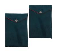 ifundom Estuche para Guardar Escrituras Budistas de Terciopelo Suave, Color Verde Oscuro, 2 Unidades, Organizador Acolchado para Libros Bíblicos y Textos Religiosos, Adecuado para