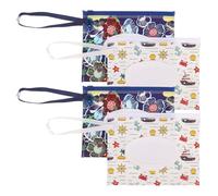 ifundom Estuche Porta Toallitas Húmedas para Bebés 4 Unidades Bolsa Reutilizable Eva Cremallera Sellado Dispensador Portátil para Viaje y Cambio de Pañales