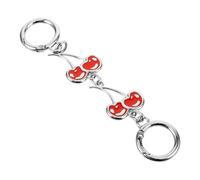 ifundom Extensor de Cadena Metálica para Bolso de Hombro Accesorio Extensible de 14 CM Diseño de Cereza Roja y Blanca Compatible para Bolsos Mujer Cadena de Repuesto Versátil y