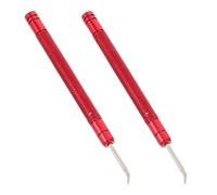 ifundom Extractor de Pasadores de Reloj Metálico 2 Piezas Rojo Pulsador para Manecillas Herramienta Precisa para Reparación y Ajuste de Relojes de Pulsera Uso Profesional y Viaje