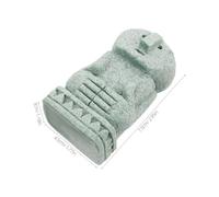 ifundom Figura Decorativa de Hombre Pensante de Piedra Balinesa para Microjardines Estatua Zen Miniatura Resistente para Decoración de Escritorio y Jardín al Aire Libre